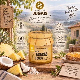 QUINTA DE JUGAIS® Confiture d'Ananas et de Noix de Coco