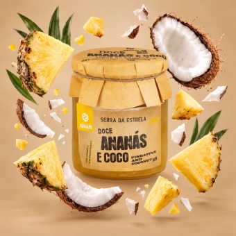 QUINTA DE JUGAIS® Ananas-Kokos-Konfitüre 280gr QUINTA DE JUGAIS® Ananas-Kokos-Konfitüre 280gr