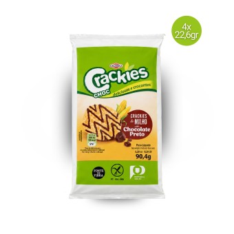 CAÇAROLA® Crackies de Maíz con Chocolate 4x22,6gr CAÇAROLA® Crackies de Maíz con Chocolate 4x22,6gr