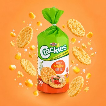 CAÇAROLA® Crackies de Milho com Sal 130gr CAÇAROLA® Crackies de Milho com Sal 130gr