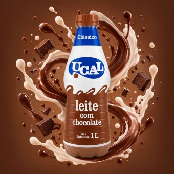 UCAL® Leche Semidesnatada con Chocolate 1L