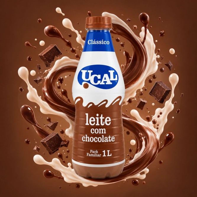 UCAL® Leche Semidesnatada con Chocolate 1L