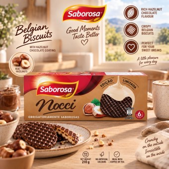 SABOROSA� Ciastka Belgijskie w Polewie Orzechowej 210g