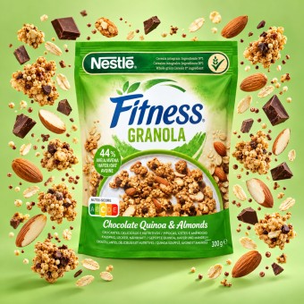 NESTLɮ Fitness Chocolate, Quinoa and Almond Granola 300gr
