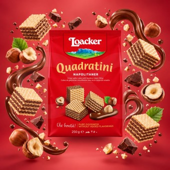 LOACKERŽ Waffers Quadratini Napolitaner 250gr LOACKERŽ Waffers Quadratini Napolitaner 250gr