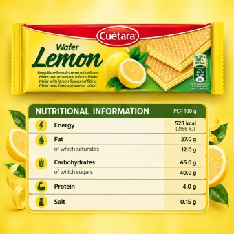 CU�TARA� Waffers Lemon 150gr