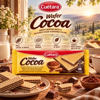 CUÉTARA® Waffers Cocoa 150gr