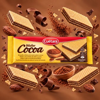 CUÉTARA® Waffers Cocoa 150gr