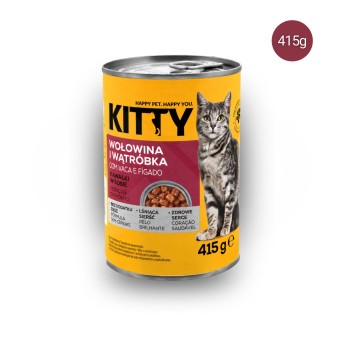 KITTY� Adult Rund en Lever in Saus 415g