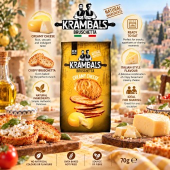 KRAMBALS® Bruscheta Creamy Cheese 70gr