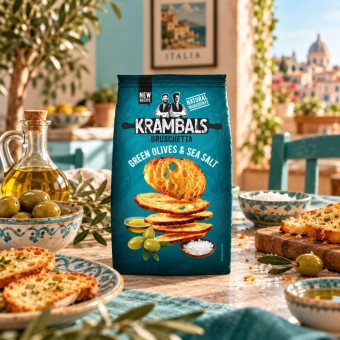 KRAMBALS® Bruscheta Green Olives & Sea Salt 70gr