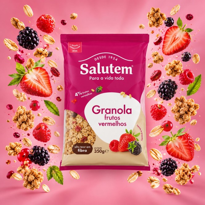 SALUTEM® Granola mit Roten Früchten 350g
