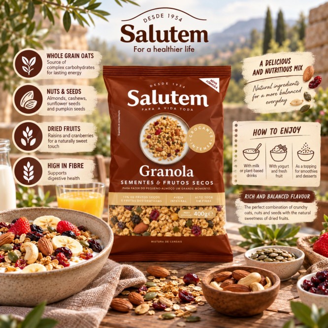 SALUTEM® Seeds and Nuts Granola 400g