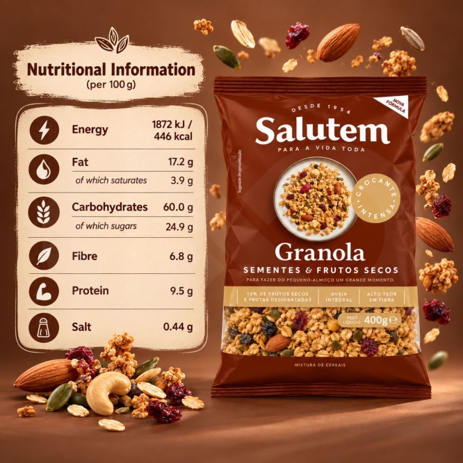 SALUTEM® Seeds and Nuts Granola 400g