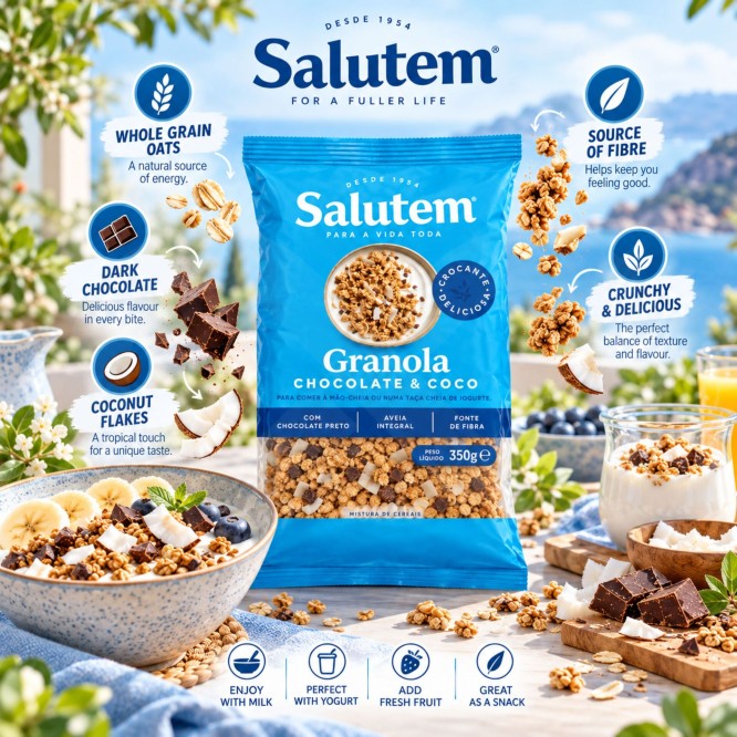 SALUTEM® Granola Chocolate y Coco 350g