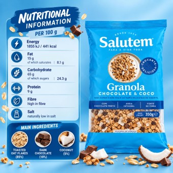 SALUTEM® Granola Chocolate y Coco 350g