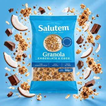 SALUTEM® Granola Schokolade und Kokos 350g SALUTEM® Granola Schokolade und Kokos 350g