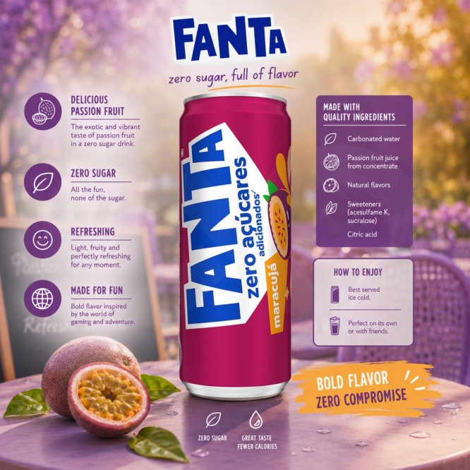 FANTA® Maracujá Zero 330ml