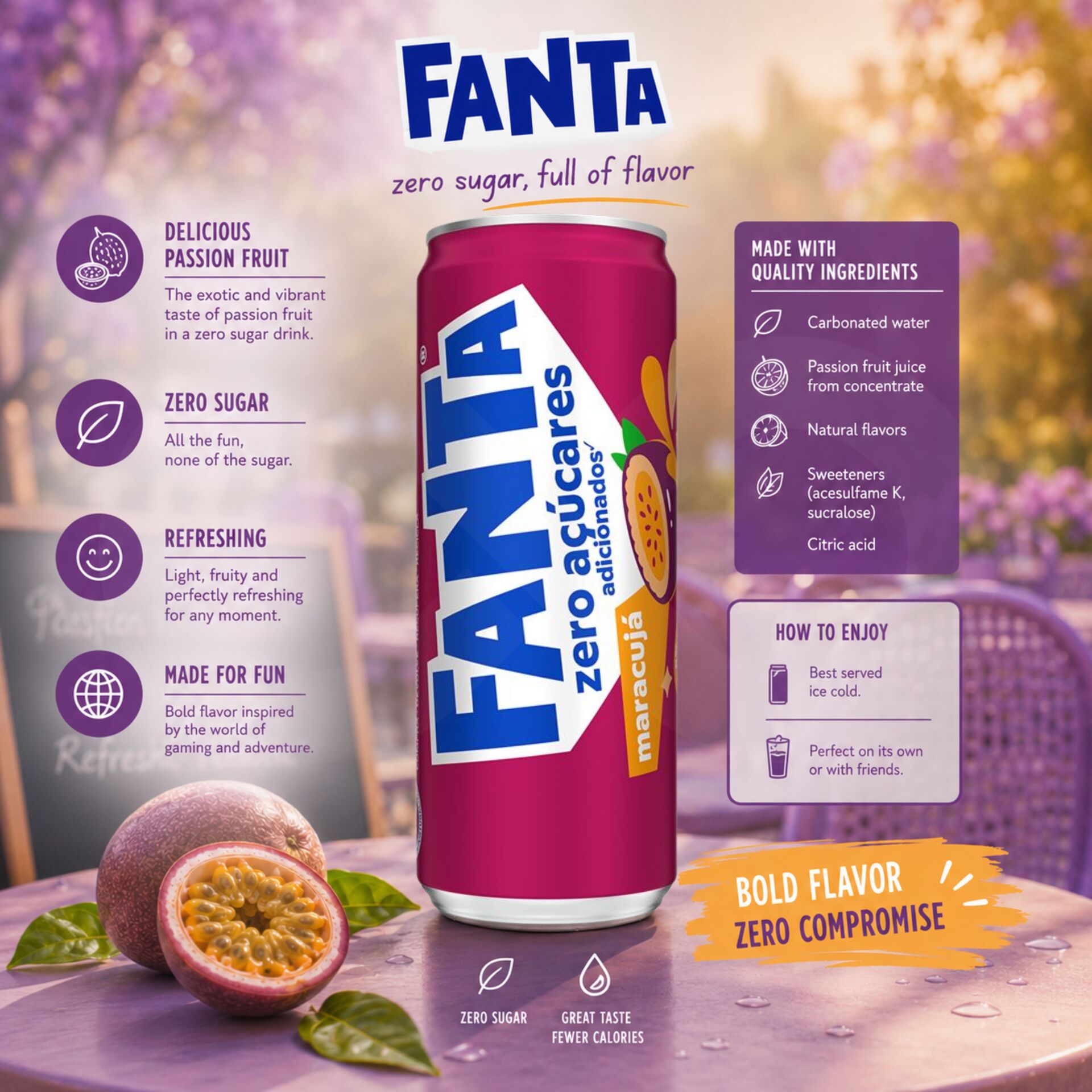 FANTA® Maracujá Zero 330ml