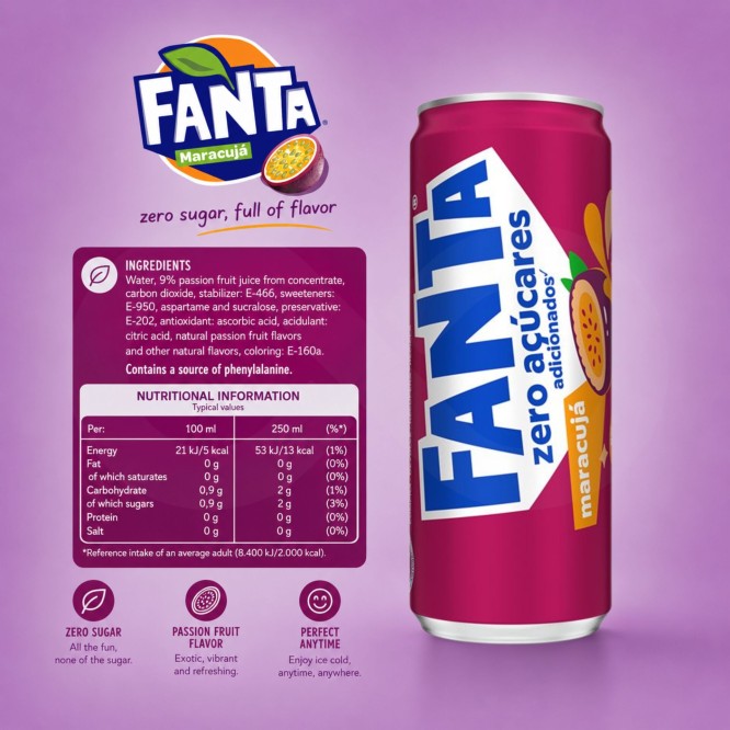 FANTA® Maracujá Zero 330ml