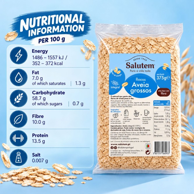SALUTEM� Grube Platki Owsiane 375g