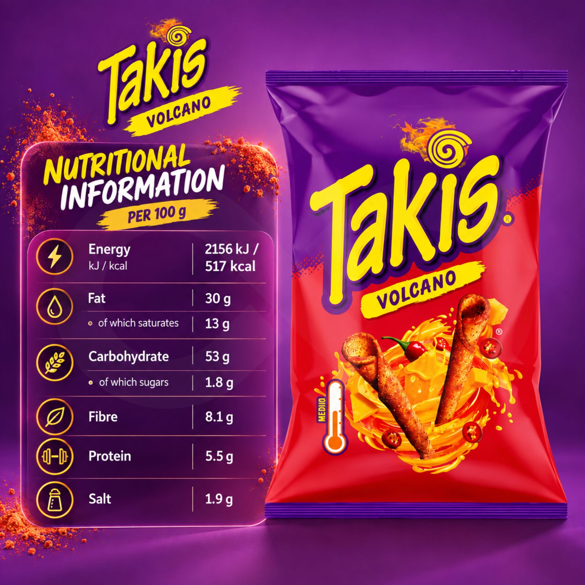 TAKIS® Volcano 90g