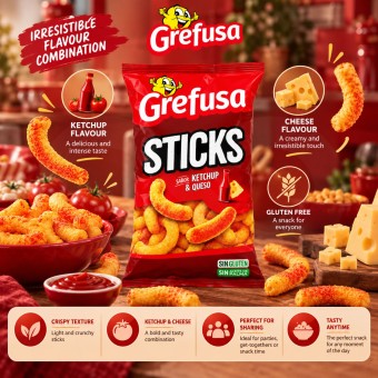 GREFUSA� Sticks K�tchup y Queso 125g