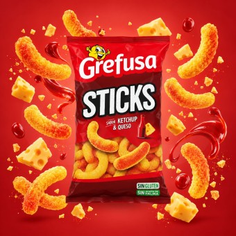 GREFUSA� Ketchup and Cheese Sticks 125g