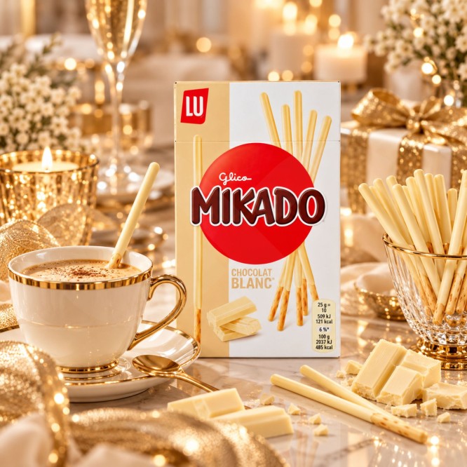 MIKADO® Chocolate Blanco 10 uni.
