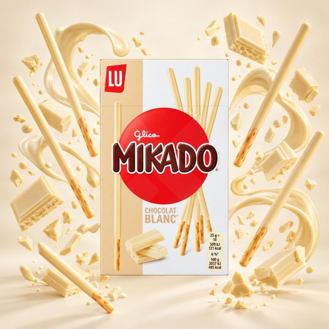 MIKADO® Chocolate Blanco 10 uni.