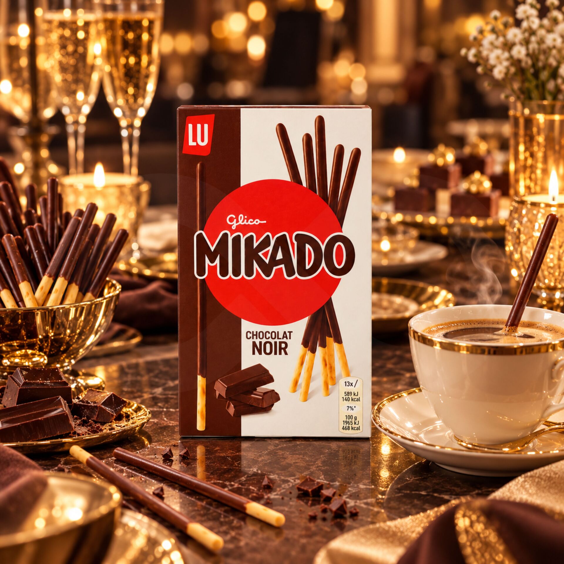MIKADO® Gorzka Czekolada 13 szt.