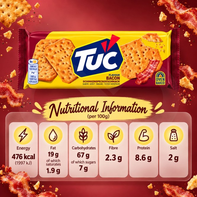 TUC� Biscuits Saveur Bacon 100g