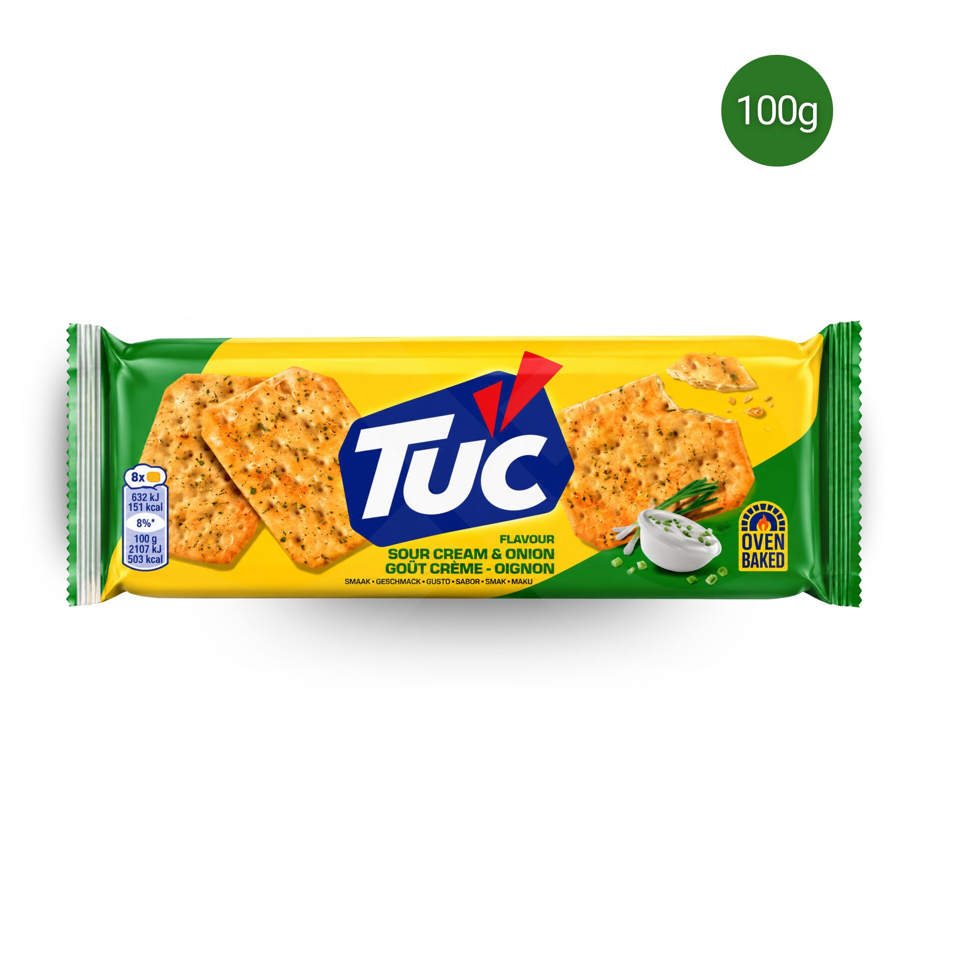 TUC® Cracker mit Sauerrahm- und Zwiebelgeschmack 100g
