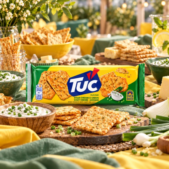 TUC® Cracker mit Sauerrahm- und Zwiebelgeschmack 100g