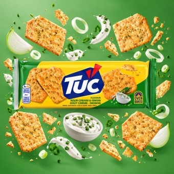 TUC� Sour Cream & Onion Flavour Crackers 100g