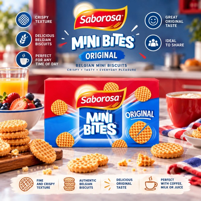 SABOROSA® Biscuits Belges Mini Bites Original 150gr