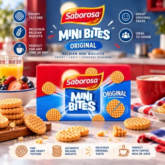 SABOROSA® Biscuits Belges Mini Bites Original 150gr