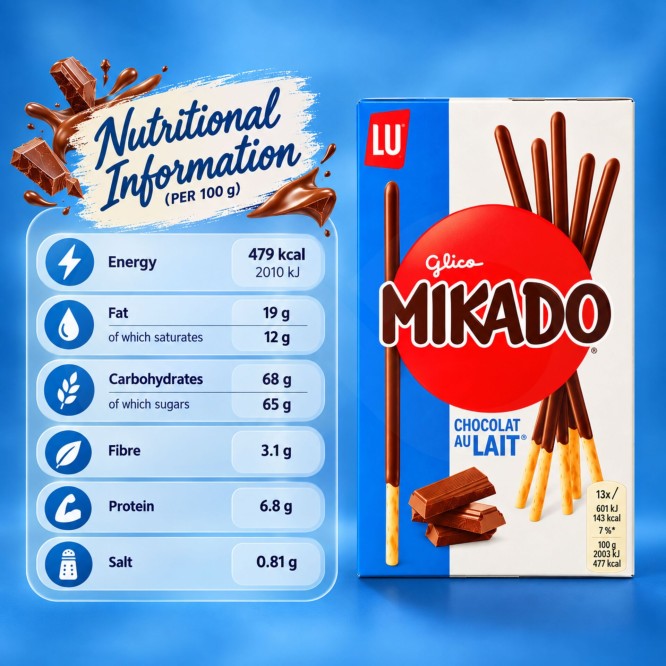 MIKADOŽ Milk Chocolate 13 pcs.