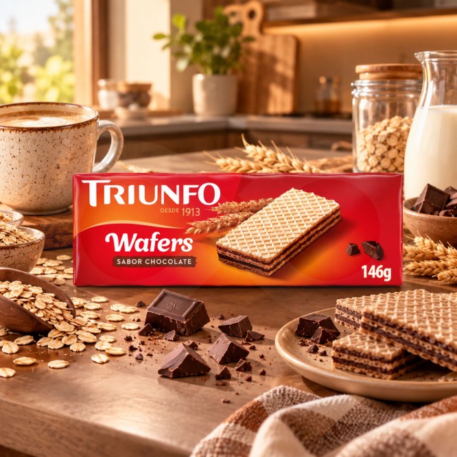 TRIUNFO® Wafers de Chocolate 146gr