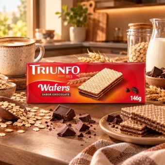TRIUNFO® Wafers de Chocolate 146gr