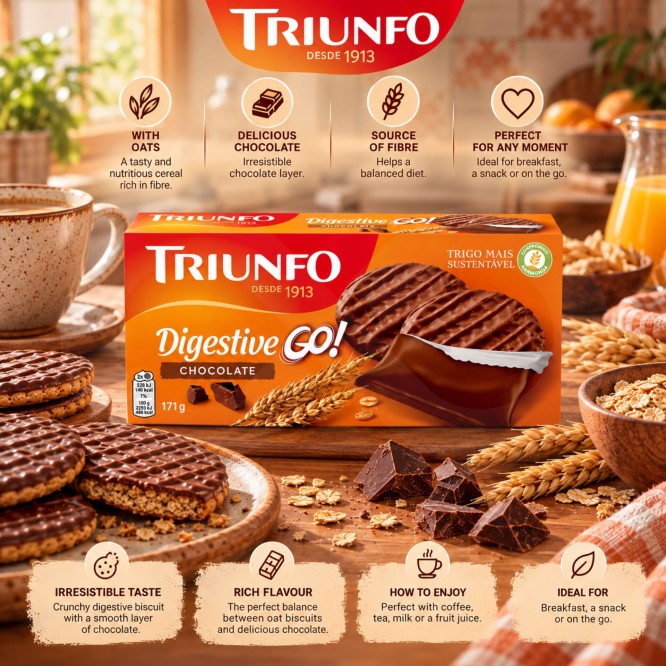 TRIUNFO® Digestive Go Schokolade 171gr
