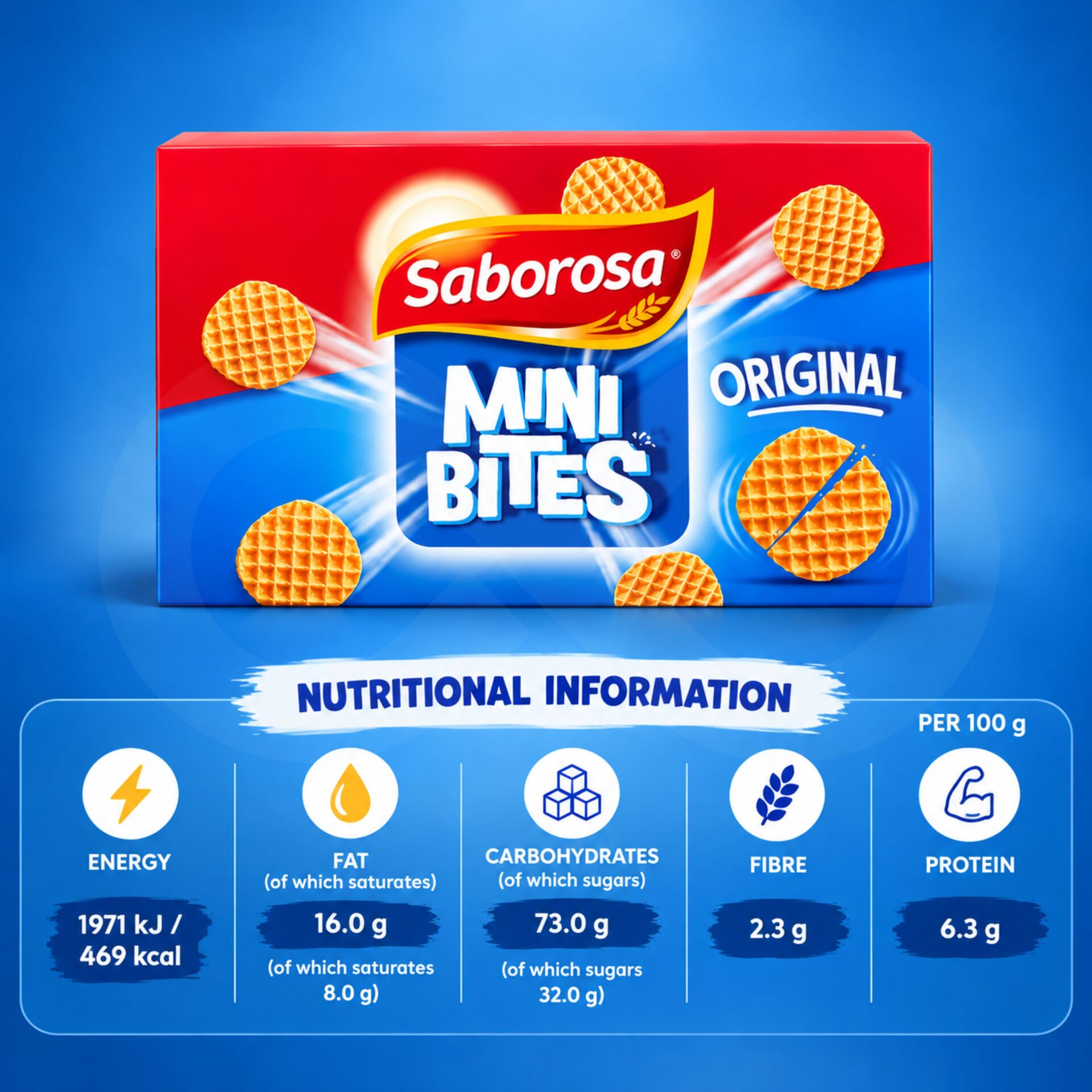 SABOROSA® Biscuits Belges Mini Bites Original 150gr