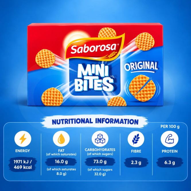 SABOROSA® Biscuits Belges Mini Bites Original 150gr