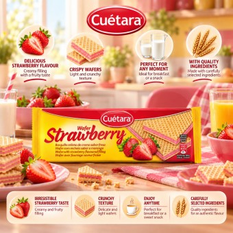 CUÉTARA® Wafer de Fresa 150gr