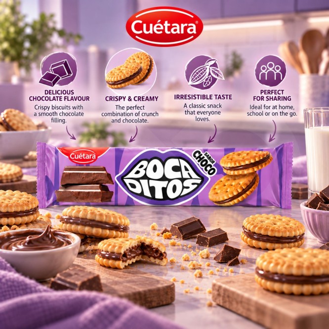 CUÉTARA® Bouchées Saveur Chocolat 150gr