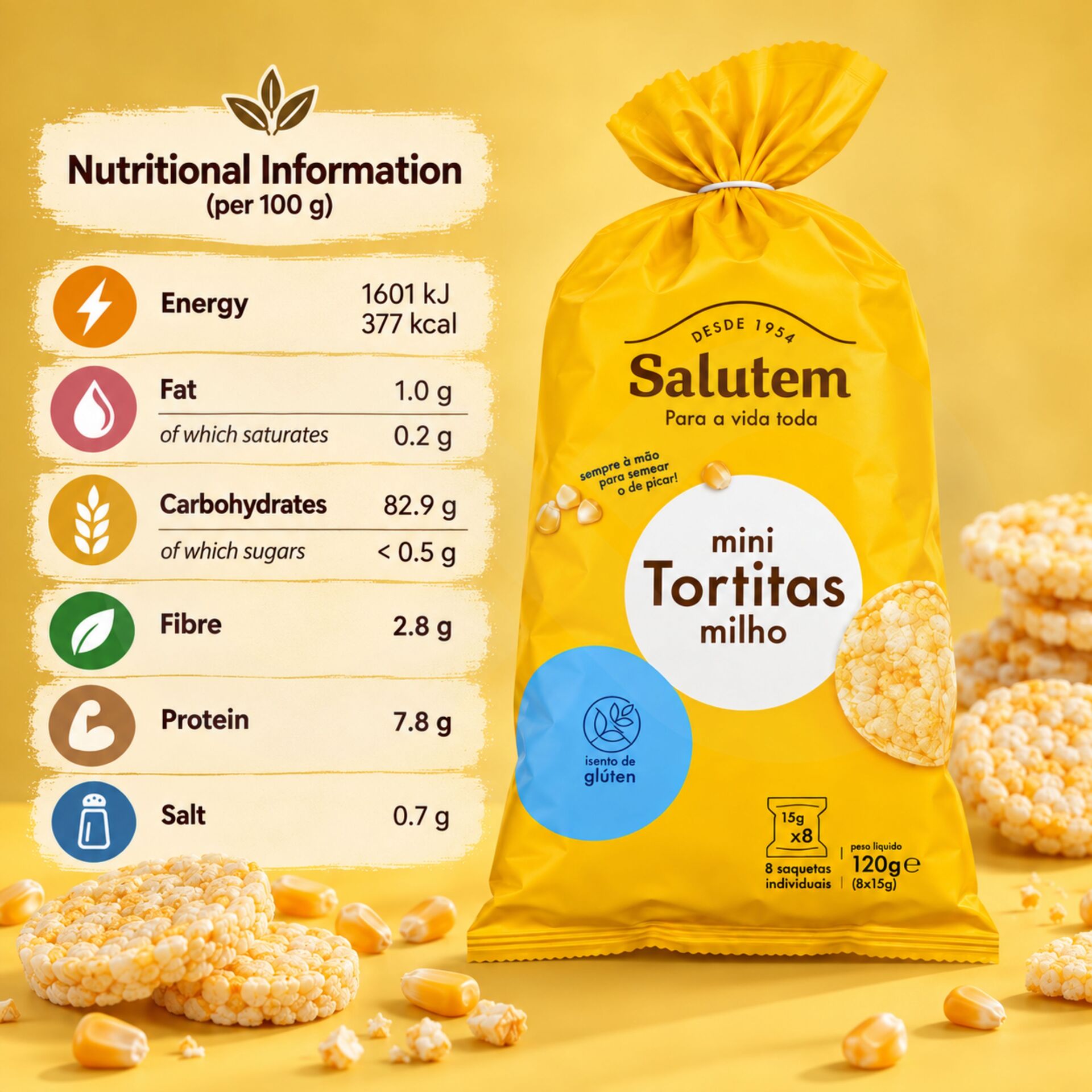 SALUTEM® Mini-Maiswaffeln 120g