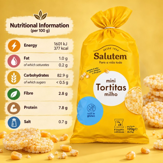 SALUTEM® Mini-Maiswaffeln 120g