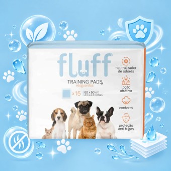 FLUFFŽ Pet Training Pads 60x60cm 15 pcs FLUFFŽ Pet Training Pads 60x60cm 15 pcs