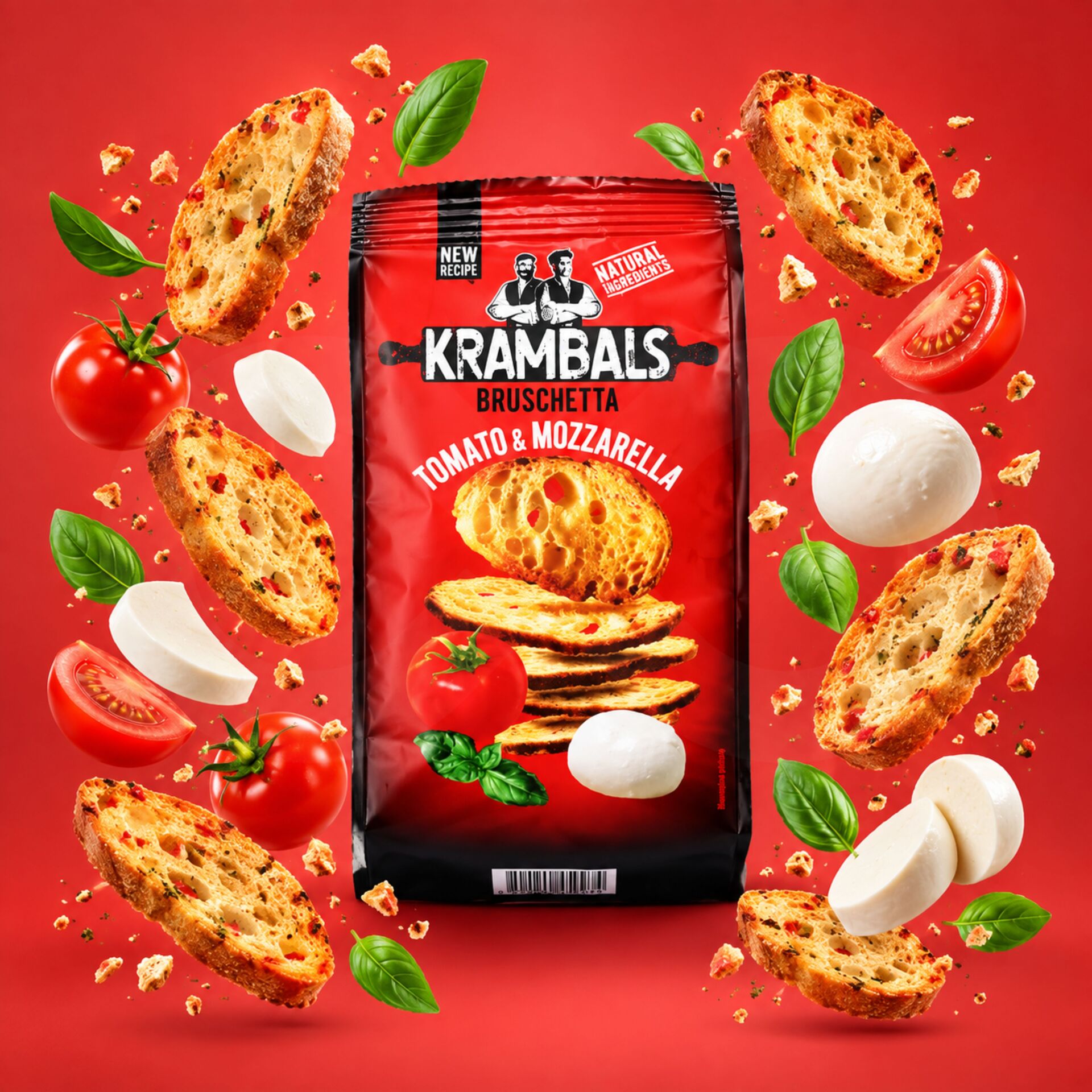 KRAMBALS® Bruscheta Tomato & Mozzarella 70gr