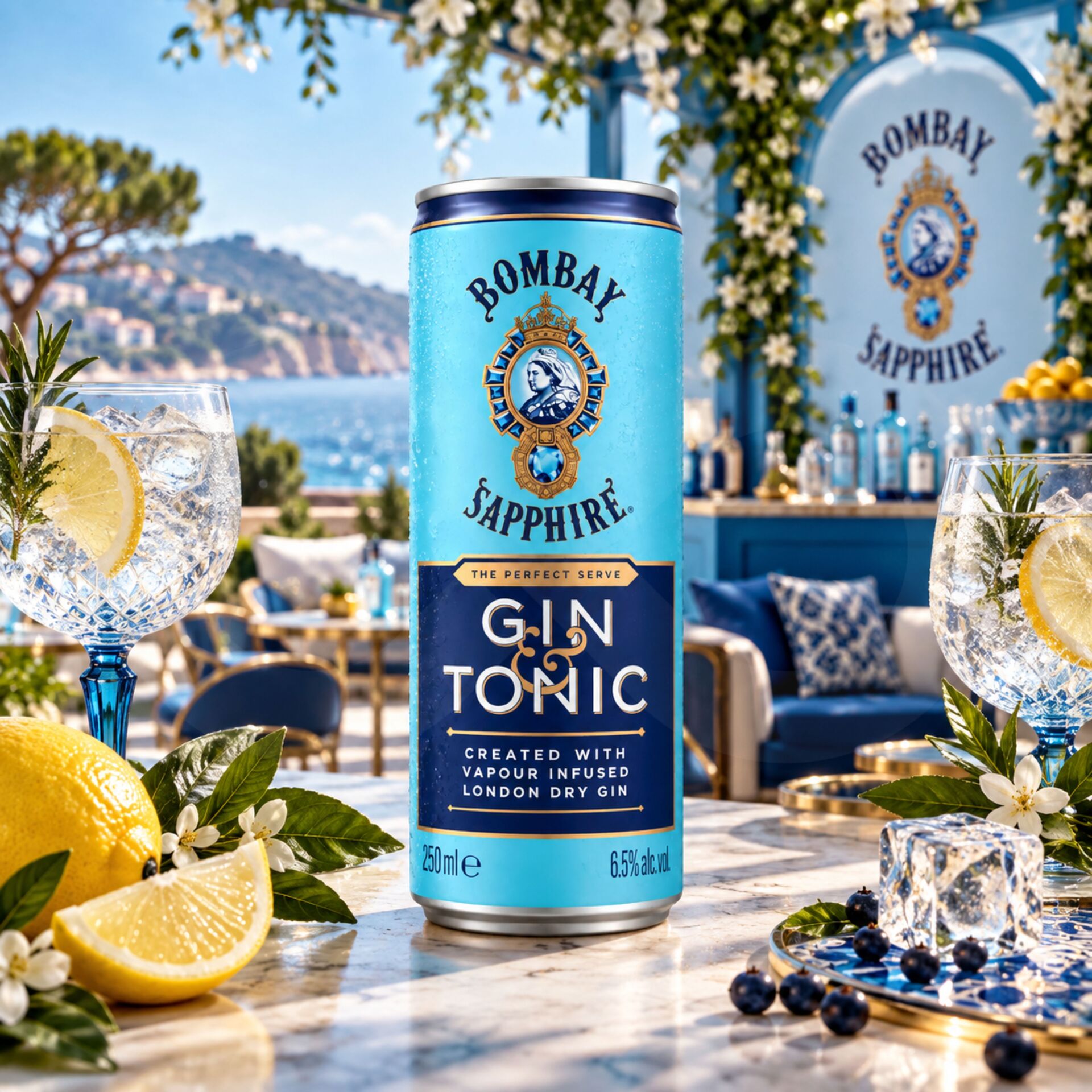 BOMBAY SAPPHIRE® Gin & Tonic 250ml